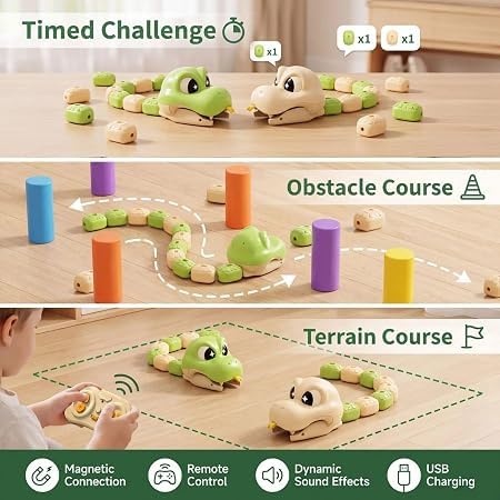 Magnetic Snake Game Toy with Remote Control