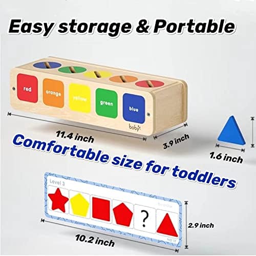 Wooden Shape Sorting Color Matching Toy