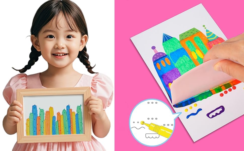Rainbow Scratch Art kit for Kids