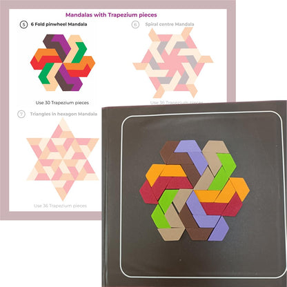 Magnetic Mosaic Mandalas Puzzle Tiles