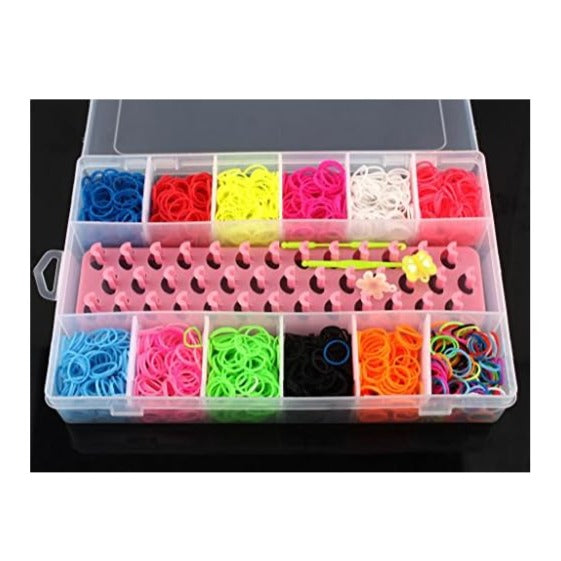 DIY Loom Band Kit -  Colorful Rubber Bands with Accessories