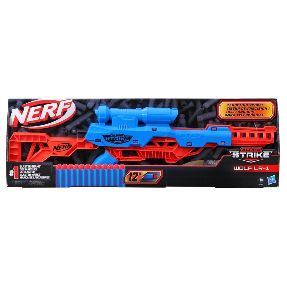 Nerf Plastic Alpha Strike Wolf Lr-1 Blaster With Targeting Scope