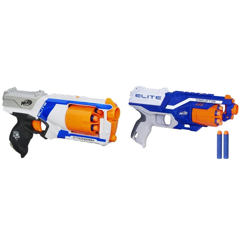 Nerf Plastic Disruptor Elite Blaster 6-Dart Rotating Drum