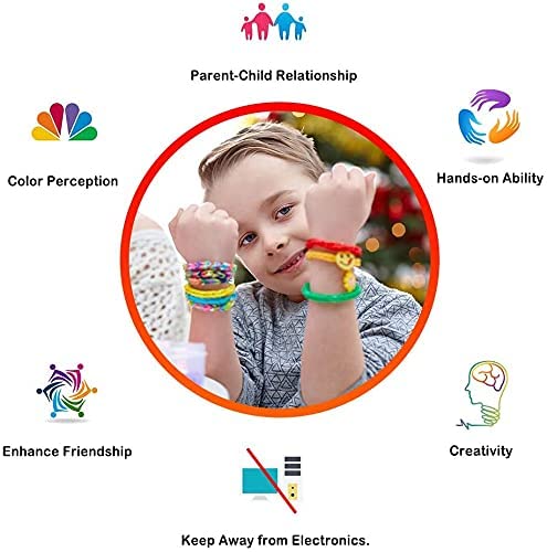 DIY Loom Band Kit -  Colorful Rubber Bands with Accessories