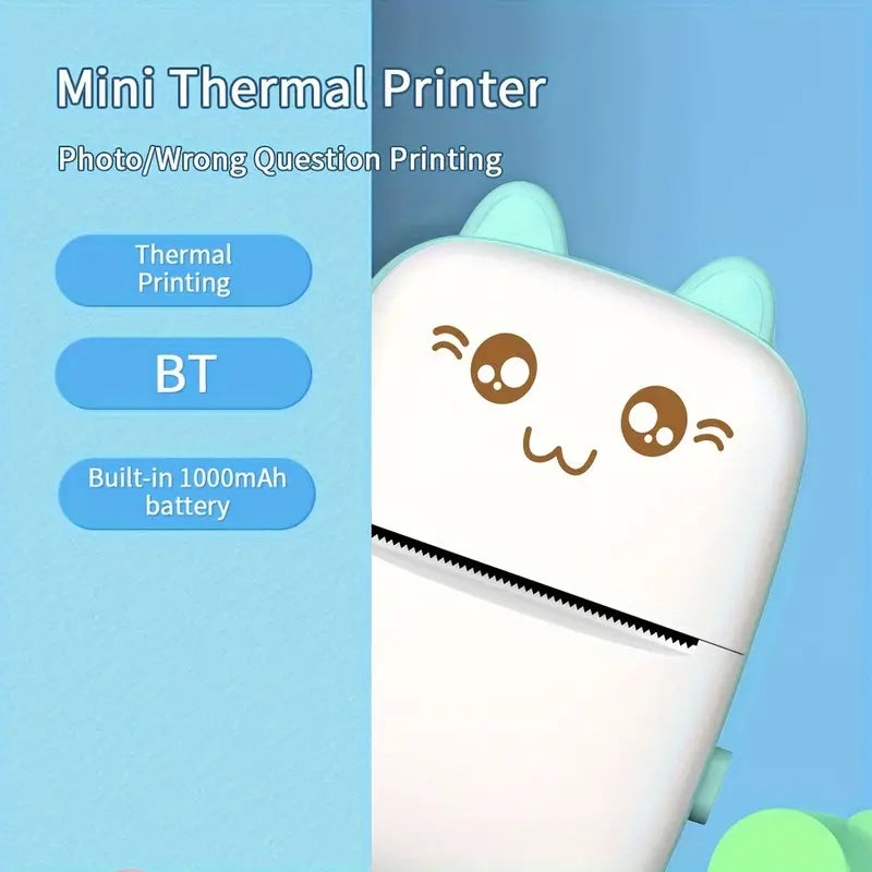 Mini Portable Thermal Printer Wireless Bluetooth Printer