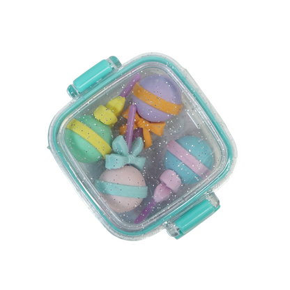 Cute Mini Box with Eraser Sets.