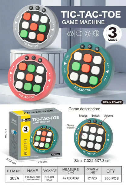 Mini Tic Tac Toe Electronic Game | Pocket-Sized Retro Arcade | Brain-Boosting Fun for Kids & Adults 🎮