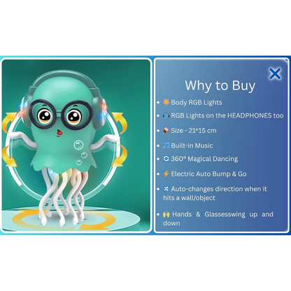 Dancing Jellyfish Toy for Kids with Music