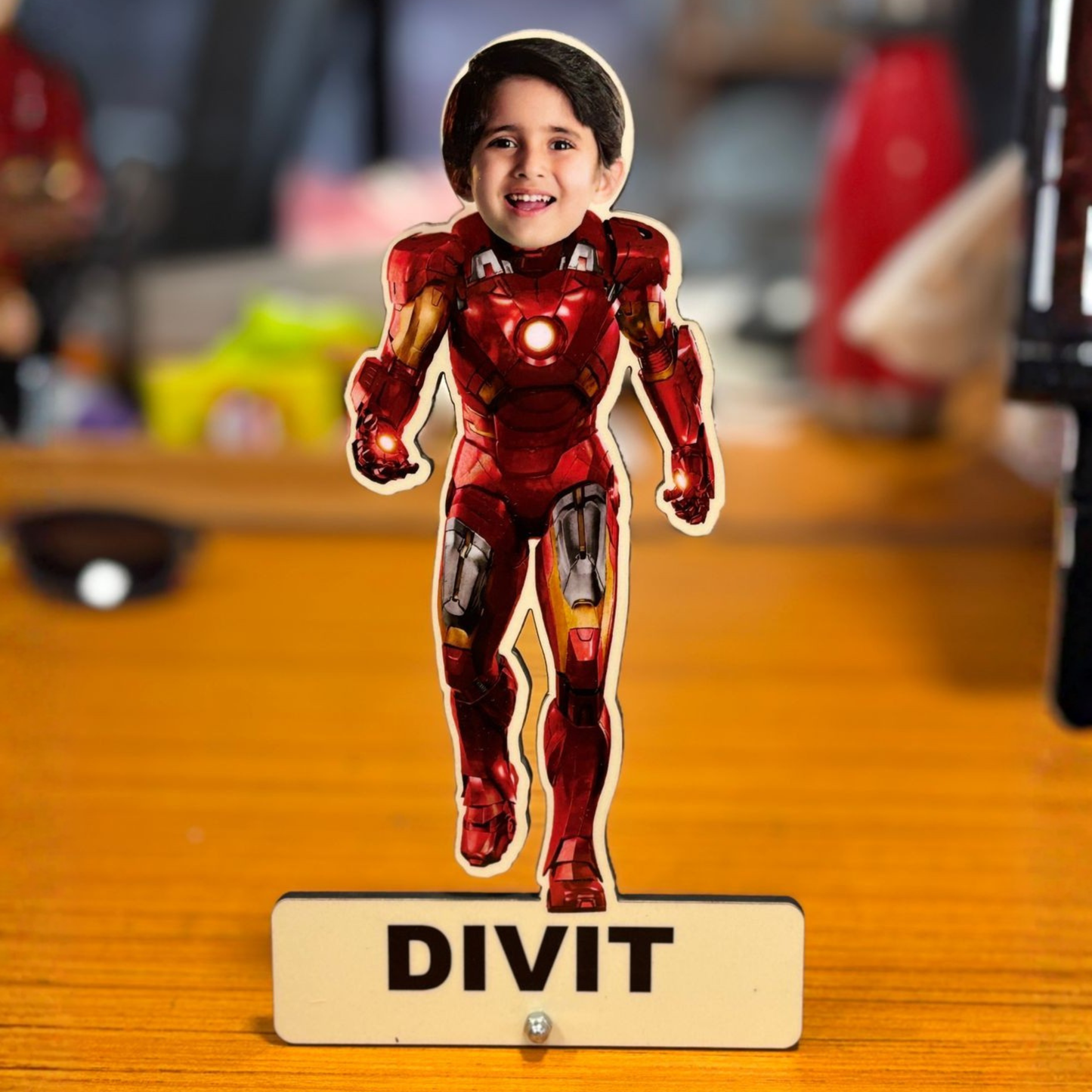 Personalised photo caricature stand