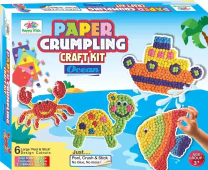Kids Paper Crumpling Ocean Craft Kit