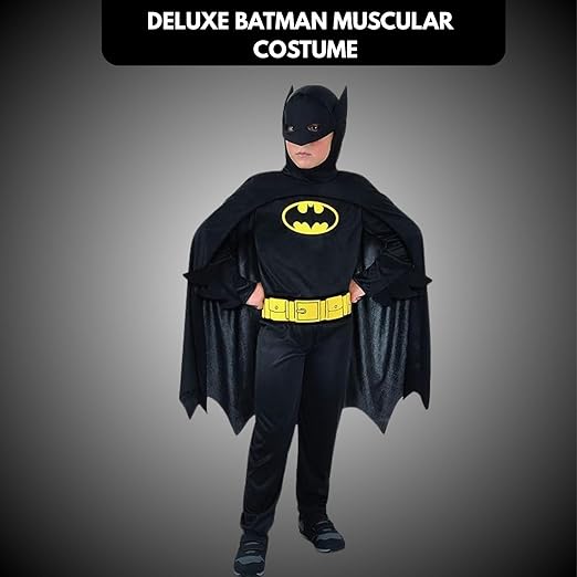 Wanna Party WP Polyester Deluxe Muscle-Chest Batman