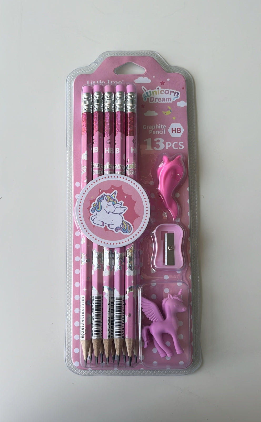 Space theme Unicorn Pencil Set