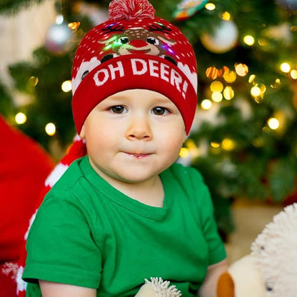 Oh Deer! Knit LED Beanie