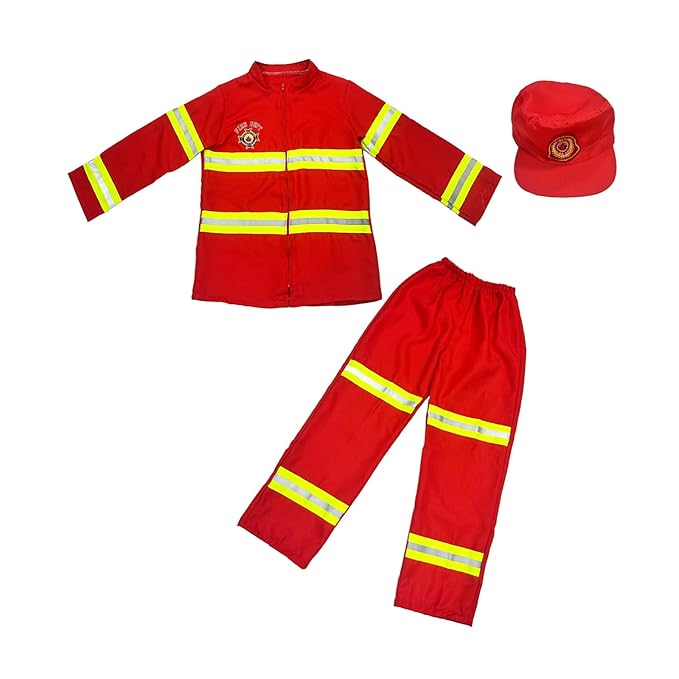 Firefighter Costume Cosplay Set Fireman Costume