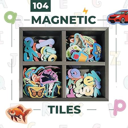 Magnalogix On-the-Go Learning Kit – Alphabet & Phonics Magnetic Sets for Kids (Ages 3–6)