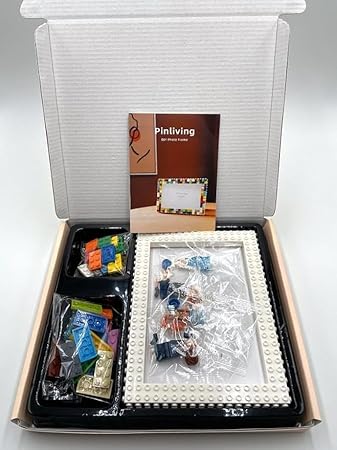 DIY LEGO-Style Photo Frame Kit – Customizable 4x6 Picture Frame for Kids