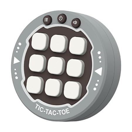 Mini Tic Tac Toe Electronic Game | Pocket-Sized Retro Arcade | Brain-Boosting Fun for Kids & Adults 🎮