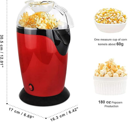 Electric Automatic Popcorn Maker – Hot Air Popcorn Machine for Healthy, Oil-Free Snacks