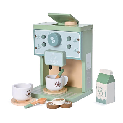 Wooden Kids Toys Kitchen Accessories Green Coffee Maker