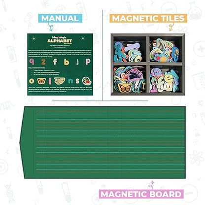 Magnalogix On-the-Go Learning Kit – Alphabet & Phonics Magnetic Sets for Kids (Ages 3–6)