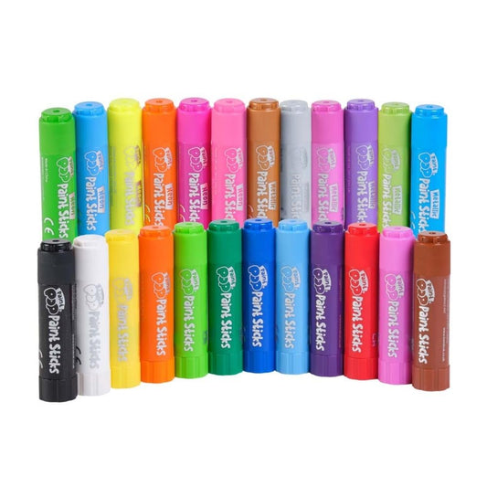Paint Sticks For Kids - 24 Pack Assorted Colours - Twist & Paint