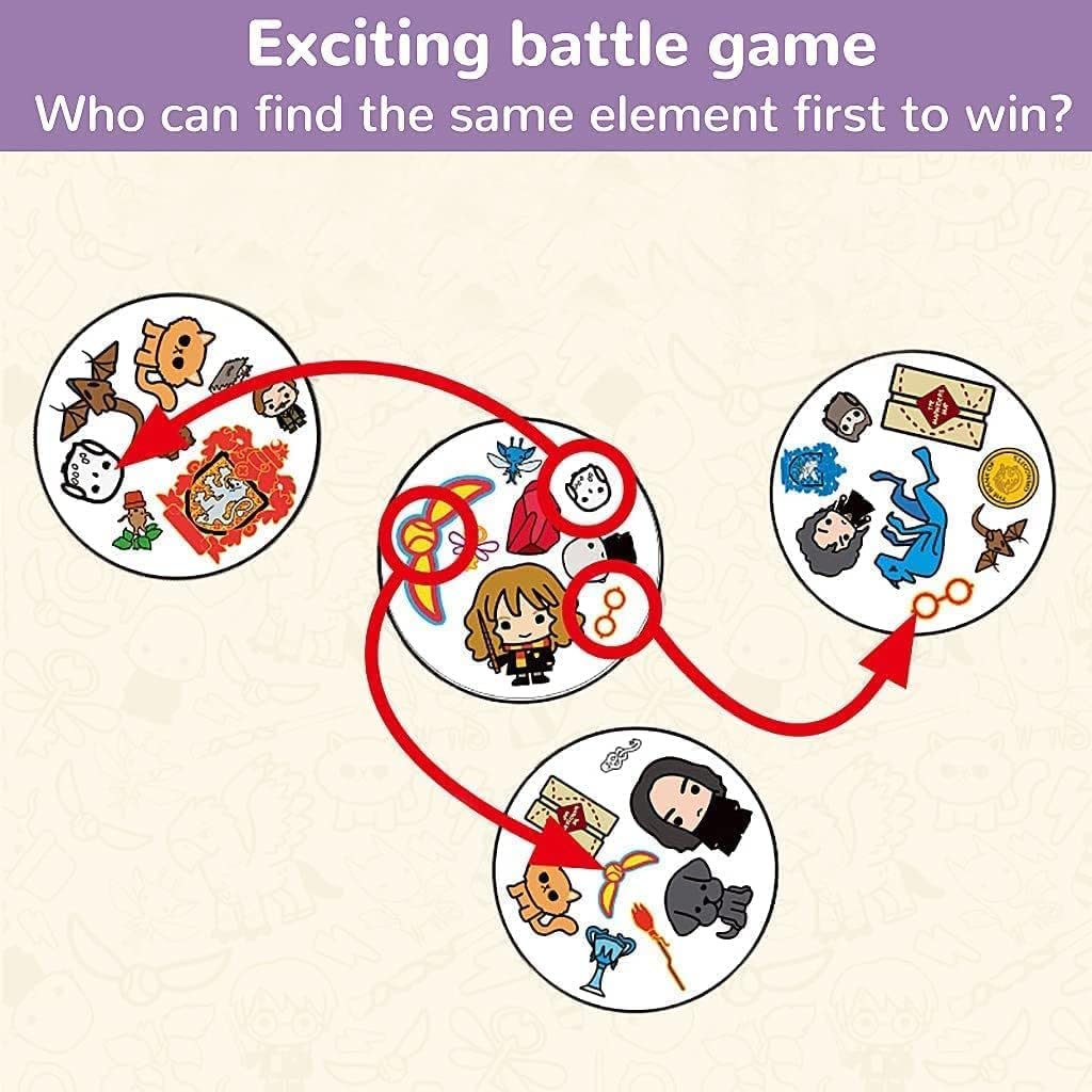 Round Colorful Classic Card Game for Kids