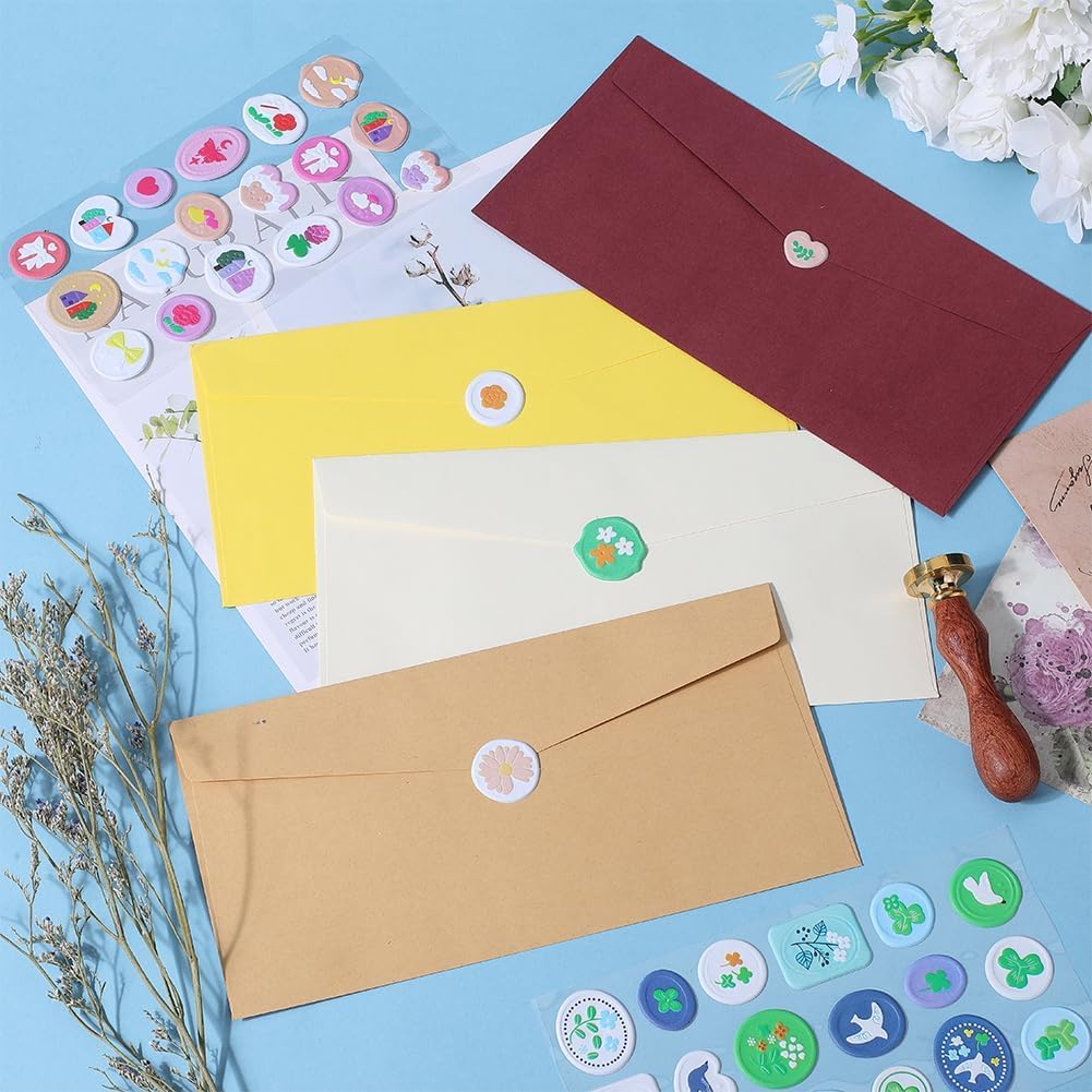 6 Set Decorative Wax Seal Stickers