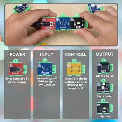 WitBlox Magnet Sensor Kit- 6 in 1 Projects| Smart Electronics Sensors for DIY Robotics Kit, STEM Learning & IOT Projects| Robot Toys for Kids Boys Girls| Birthday Gift Ages 8 9 10 11 12