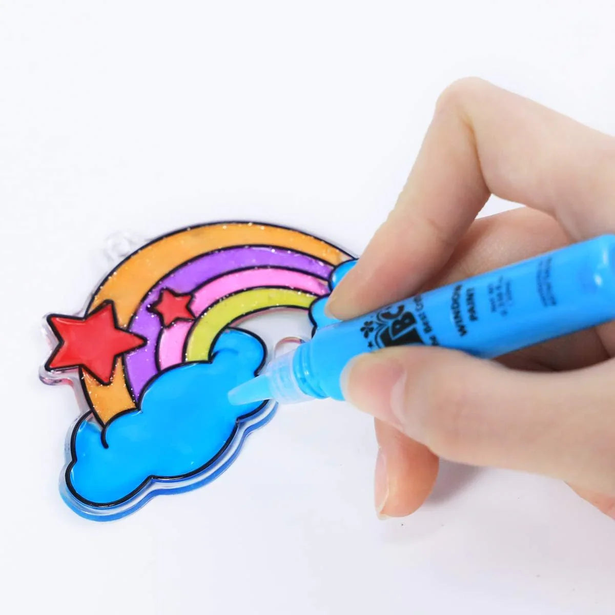 Glitter Window Art for Kids 2 in 1 Paint Peel & Stick JrBillionaire