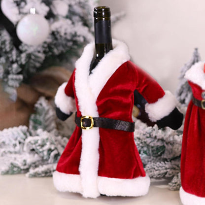 Mr & Mrs. Santa Wine Bottle Covers (Set of 2)