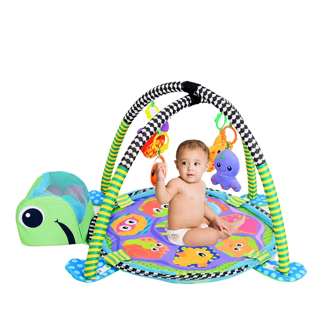 Turtle 3-in-1 Play Gym and Baby Playing Mat
