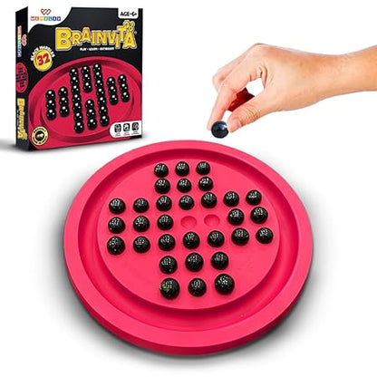 Marble Jump Puzzle Game – Classic Brain Teaser Board for Kids & Adults