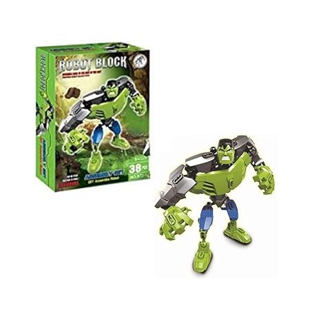 Build-A-Hero Superhero Action Figures – Brick by Brick LEGO-Compatible Set (Twistable Arms & Legs)