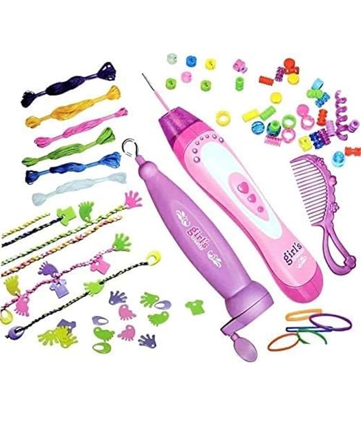 Premium 2in1 Hair Braider and Beader for Girls with 15 Style Pieces