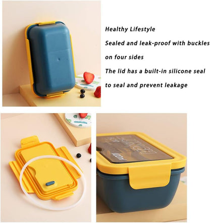 Bento Box, Leak Proof, Tiffin Lunch Box for Kids - 1100ml