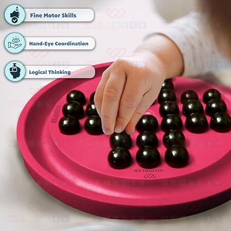 Marble Jump Puzzle Game – Classic Brain Teaser Board for Kids & Adults