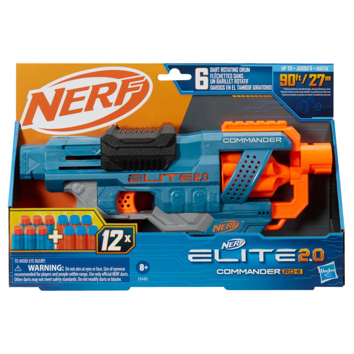 Nerf Elite 2.0 Commander Rd-6 Blaster