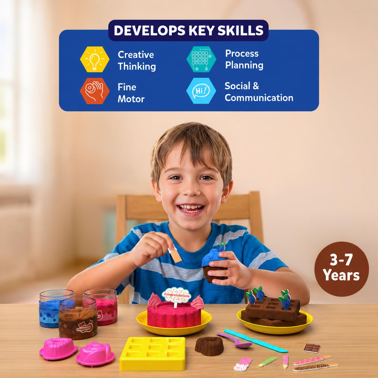 Skillmatics Sandeezy Pretend Play Desserts Set