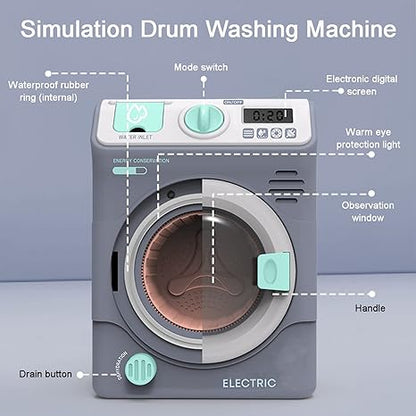 Children's Washing Machine Set Electronic Toy Washer