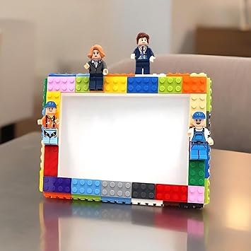 DIY LEGO-Style Photo Frame Kit – Customizable 4x6 Picture Frame for Kids