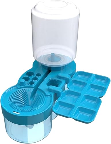 5-in-1 Paint Brush Cleaner with Water Circulation, Drain & Holder – For Acrylic, Watercolor & More