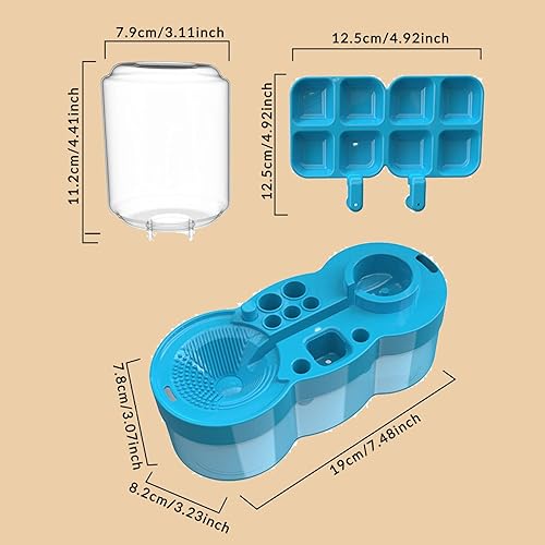 5-in-1 Paint Brush Cleaner with Water Circulation, Drain & Holder – For Acrylic, Watercolor & More