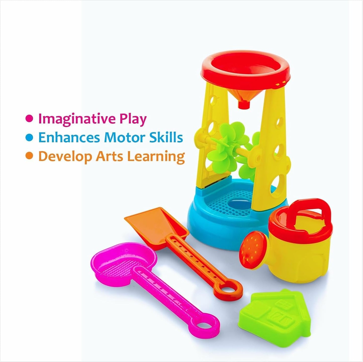 Wheelie Beach Set Outdoor Playset for Kids Ages 3+