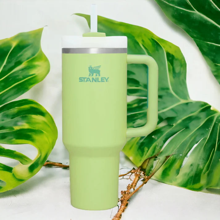 Stanley 40 oz Quencher H2.0 FlowState Tumbler – Recycled Stainless Steel, Leak-Resistant Lid, Ice-Cold Hydration All Day