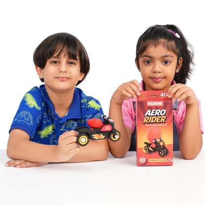 Kores Aero Rider DIY Balloon Powered Motorcycle Toy for Kids (4–12 Years)