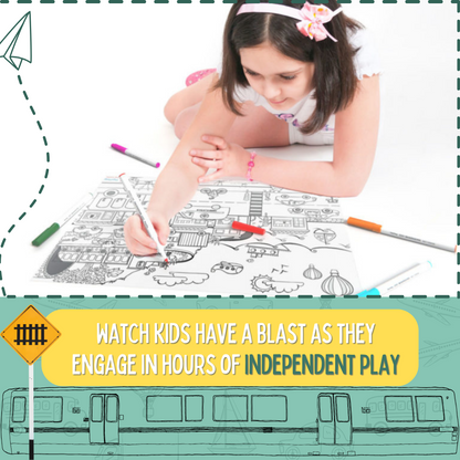 PEPPLAY DOODLE PLACEMATS - VEHICLES