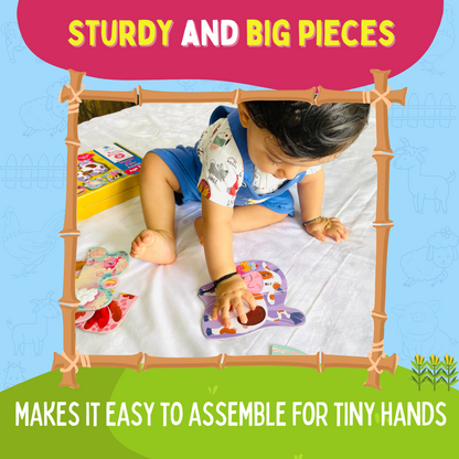 MY FIRST TOUCH & FEEL PUZZLES - FARM ANIMALS