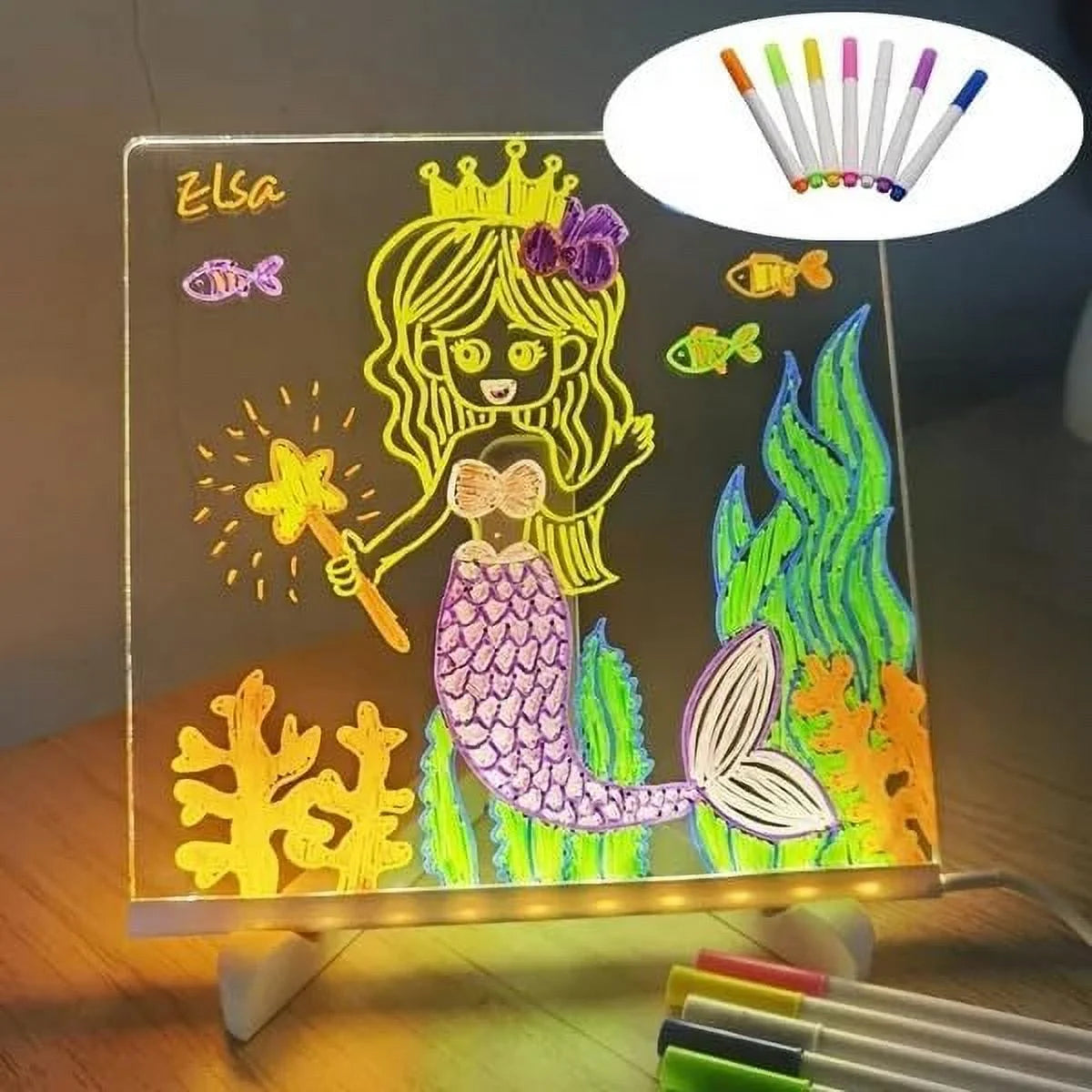 LED Glow Board for Kids – Light-Up, Reusable & Fun!