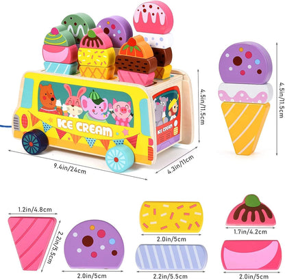 Bus Ice Cream Cart Set for Kids
