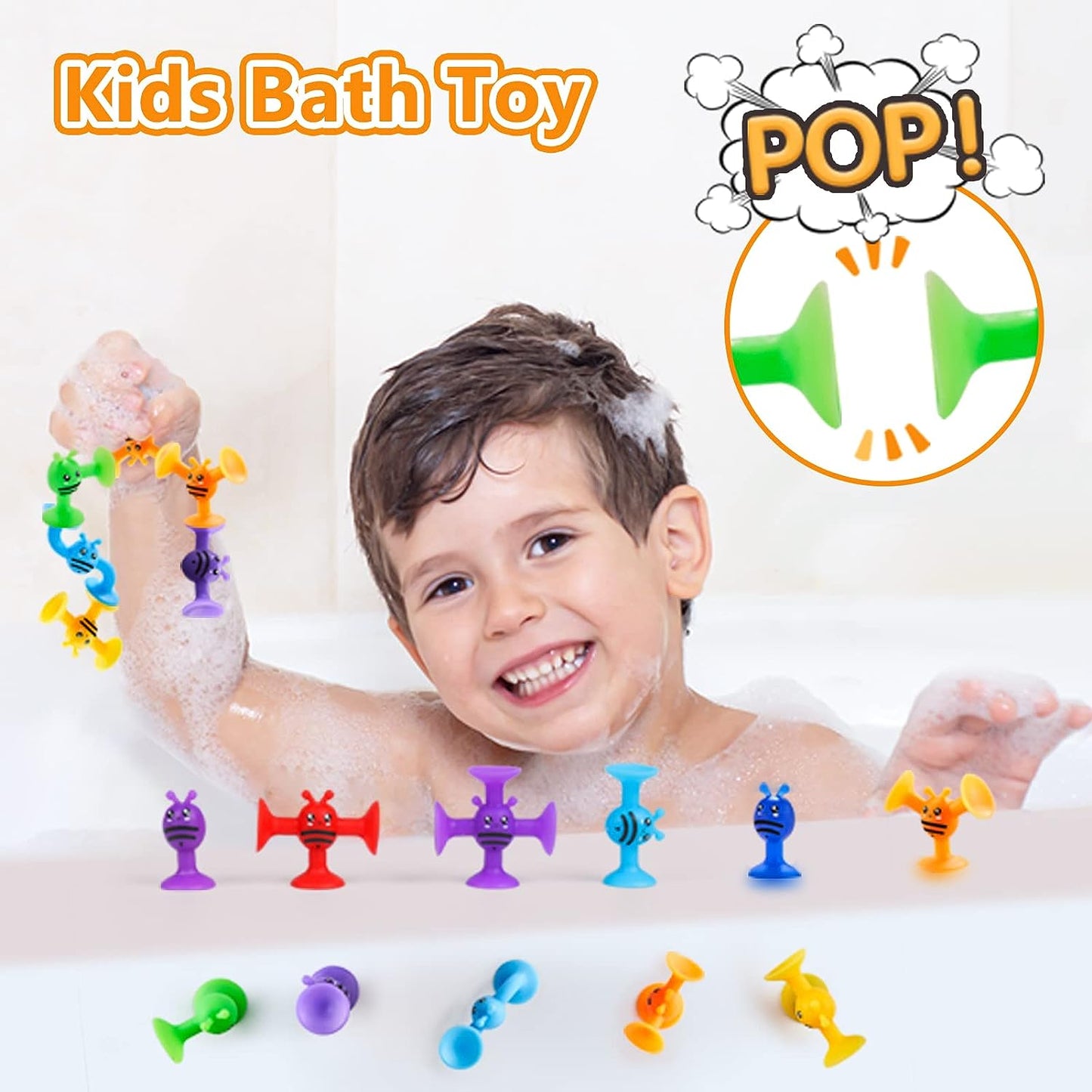 Silicone Suction Cup Toys - 38 Pcs